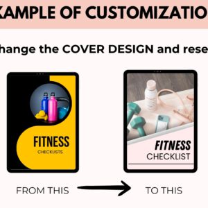 Fitness Checklist Printable with PLR Resell Rights – 30-Page Coaching Journal (Canva + PDF)